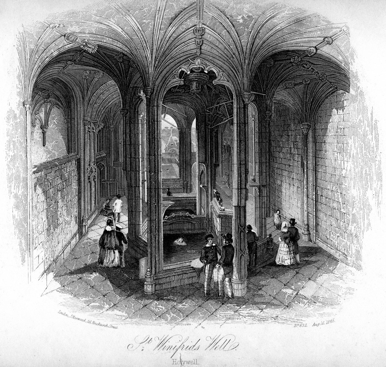 Puits de Sainte Winifred, Holywell, Flintshire, Pays de Galles - Unbekannt