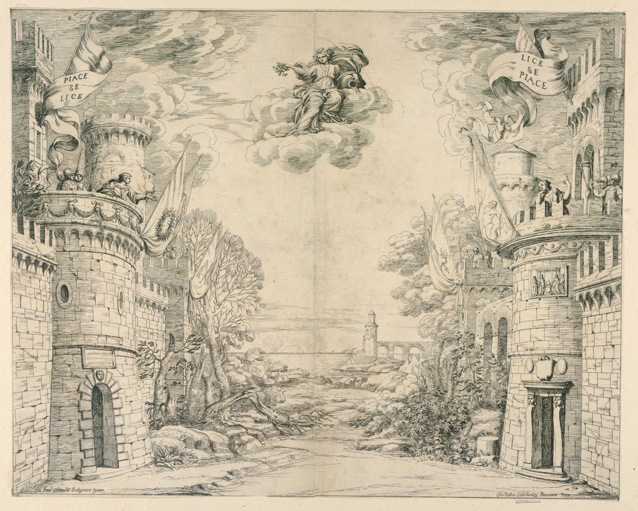 Décor de scène pour Il Trionfo della Pietà - Unbekannt