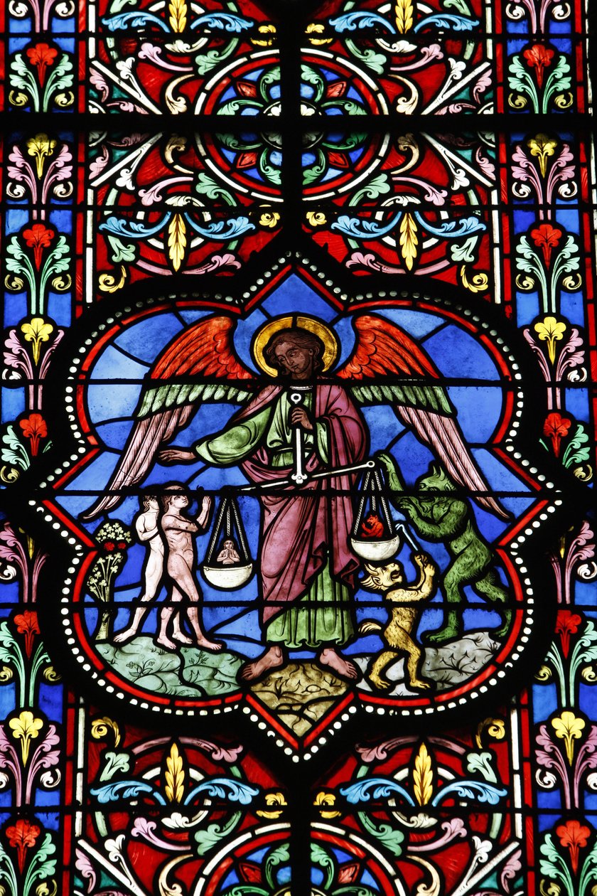 Vitrail dans la cathédrale Notre-Dame de Bayeux, Bayeux, France - Unbekannt