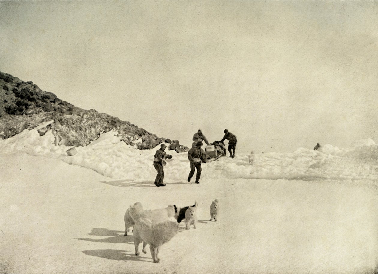 Départ de la Western Party du Cap Royds, vers 1908, 1909 - Unbekannt