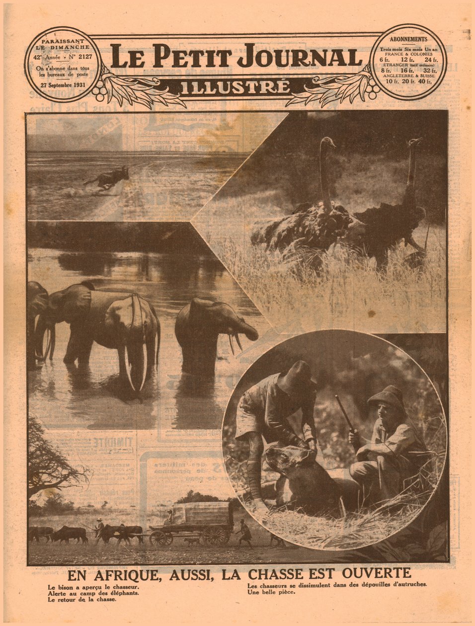 Début de la saison de chasse africaine, 1931 - Unbekannt