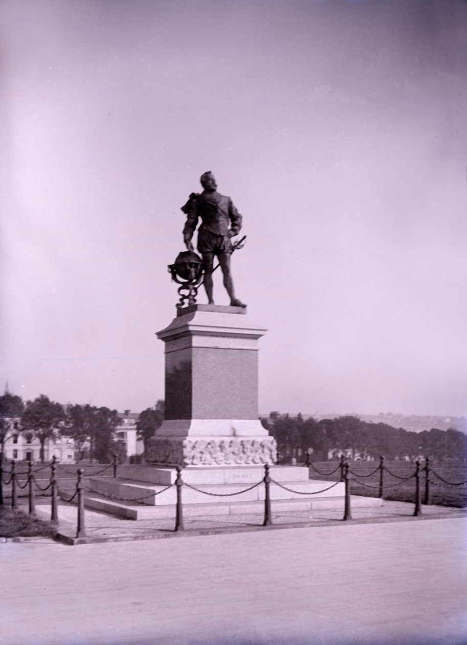 Statue de Francis Drake à Plymouth dans le Devon, fin XIXe-début XXe siècle - Unbekannt