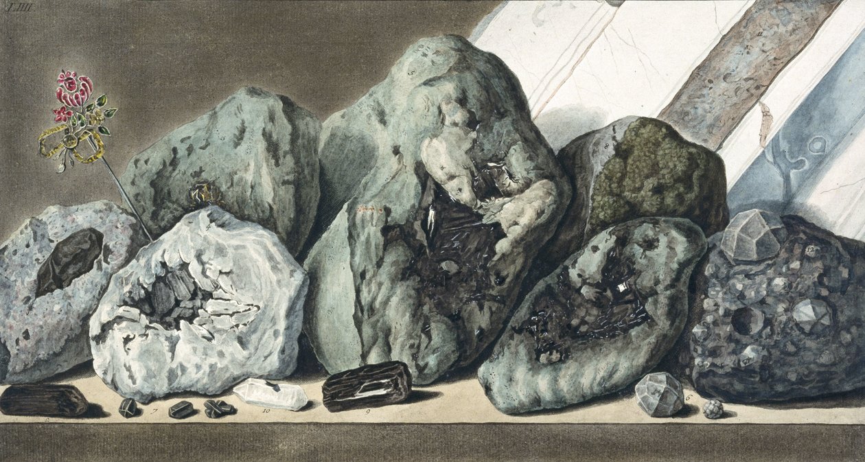 Pierres et cristaux du mont Vésuve, vers 1770 - Unbekannt