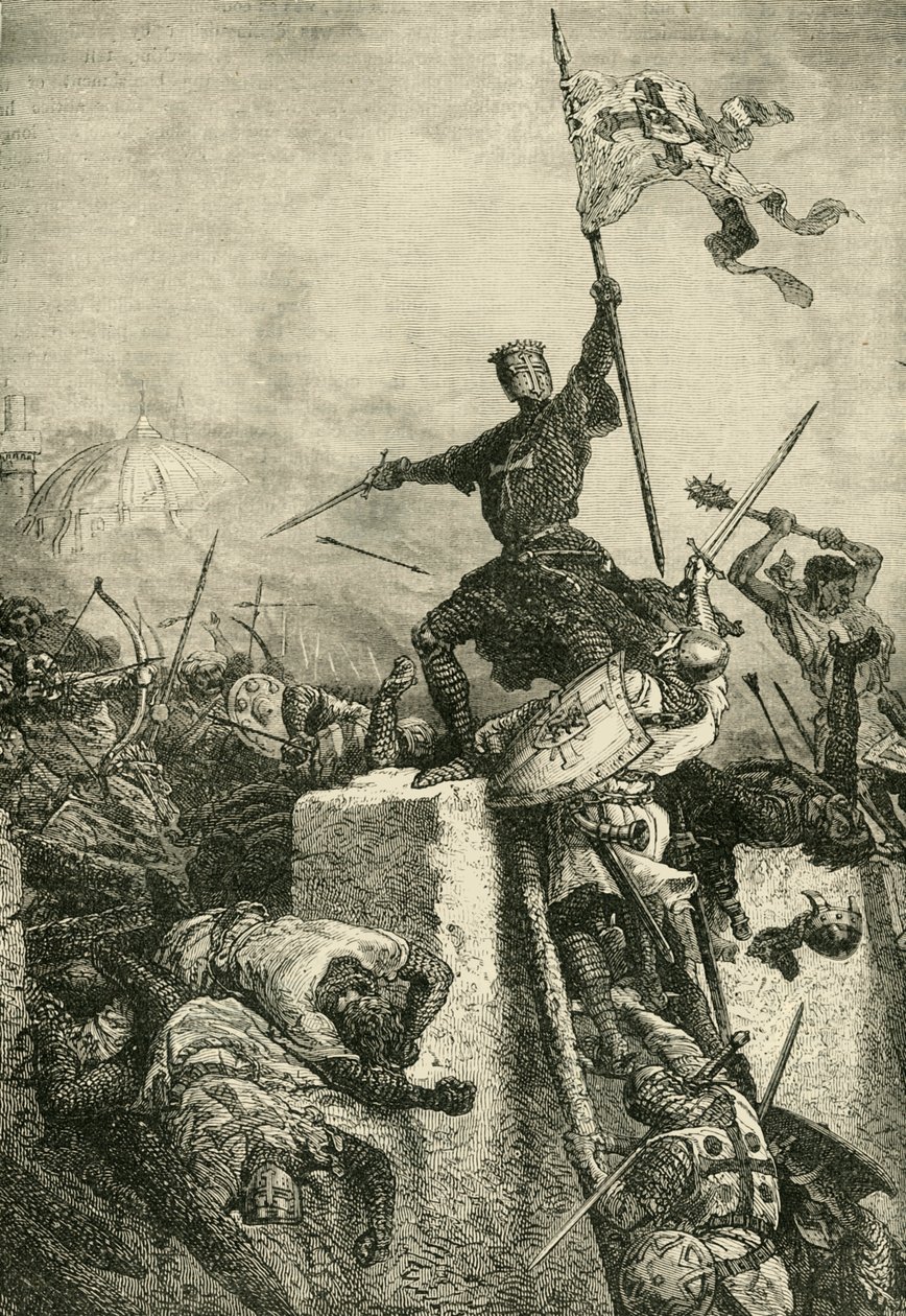 Prise de Constantinople par Baudouin, comte de Flandre, 1204, vers 1890 - Unbekannt