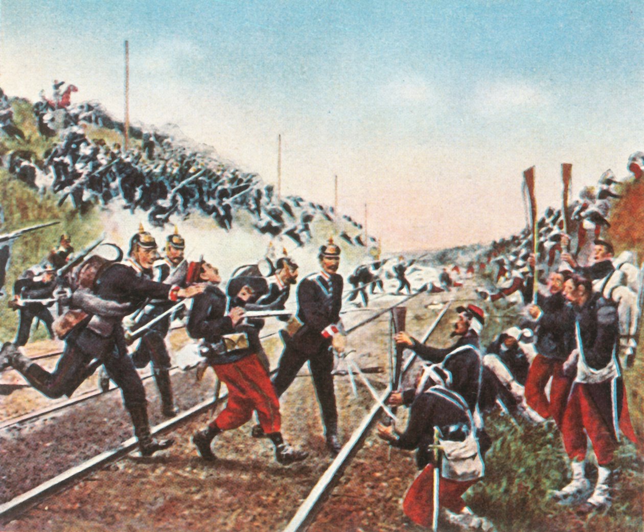 Assaut du talus ferroviaire à Nuits par les Badenois, 18 décembre 1870, 1936 - Unbekannt