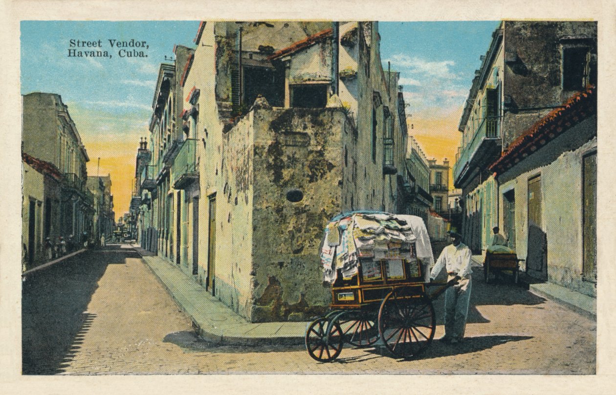 Vendeur de rue, La Havane, Cuba, 1938 - Unbekannt