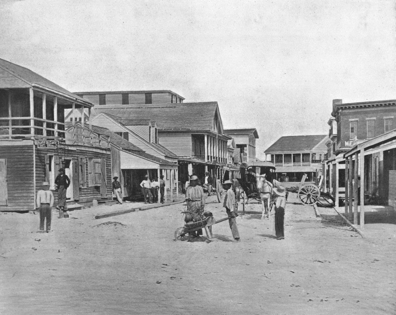 Rue à Key West, Floride, USA, vers 1900 - Unbekannt