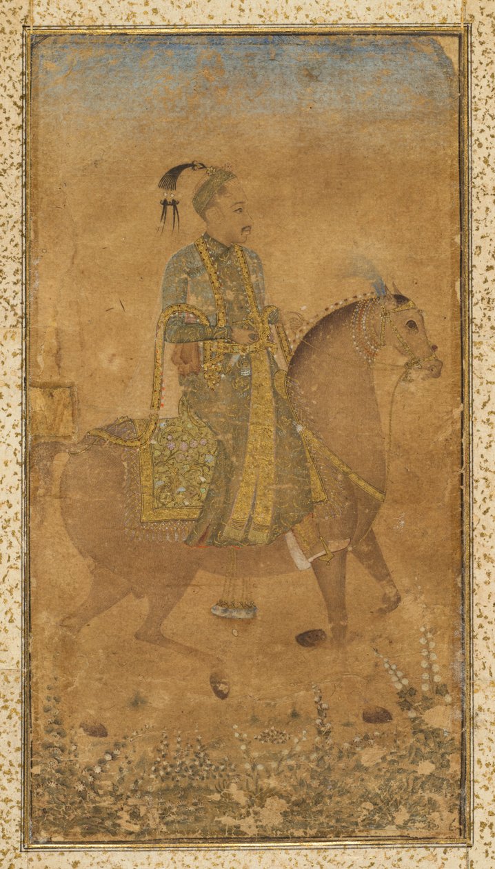 Sultan Abdullah Qutb Shah 1614-74 à cheval, vers 1635 - Unbekannt