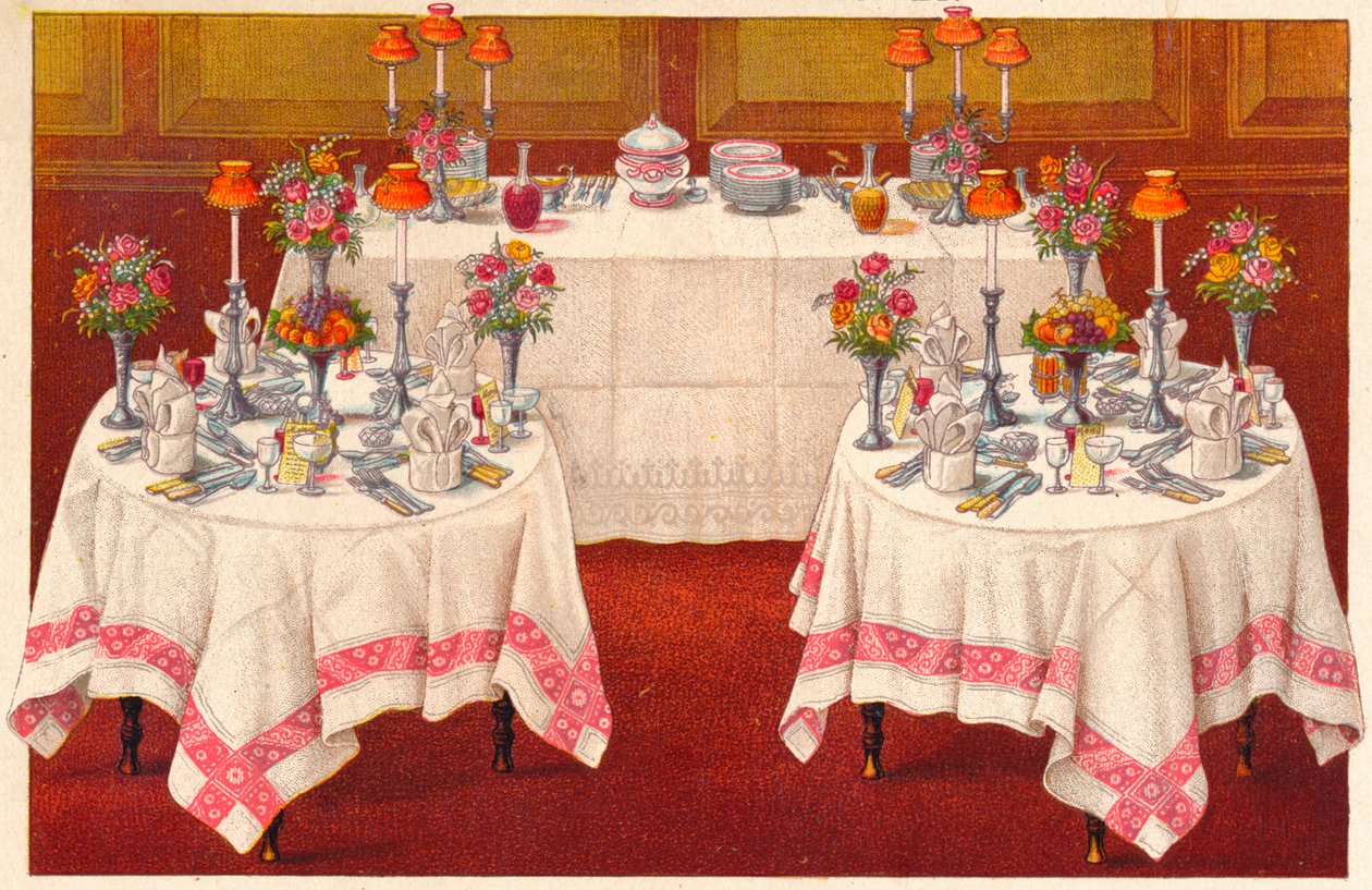 Tables de souper avec buffet - Unbekannt