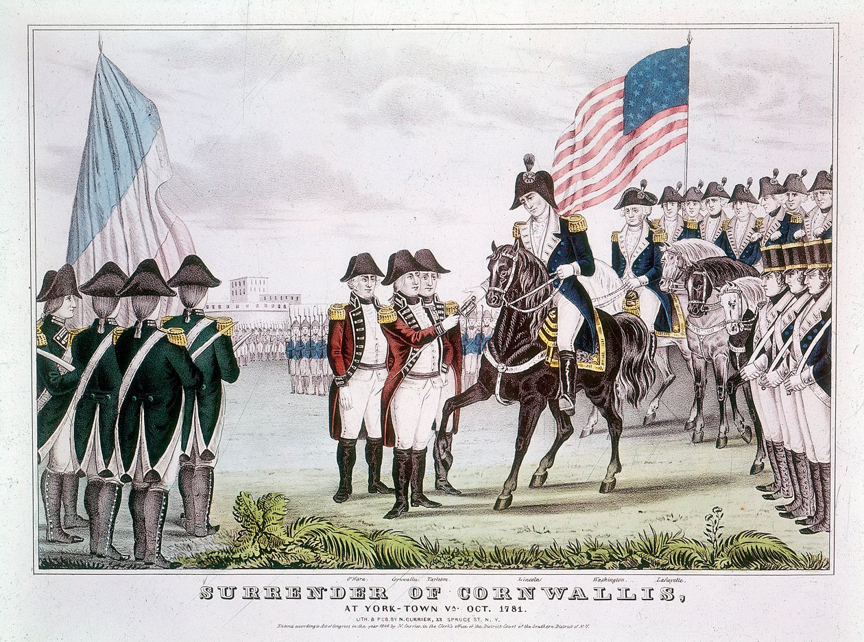 Reddition de Cornwallis, Yorktown, Virginie, 1781 - Unbekannt