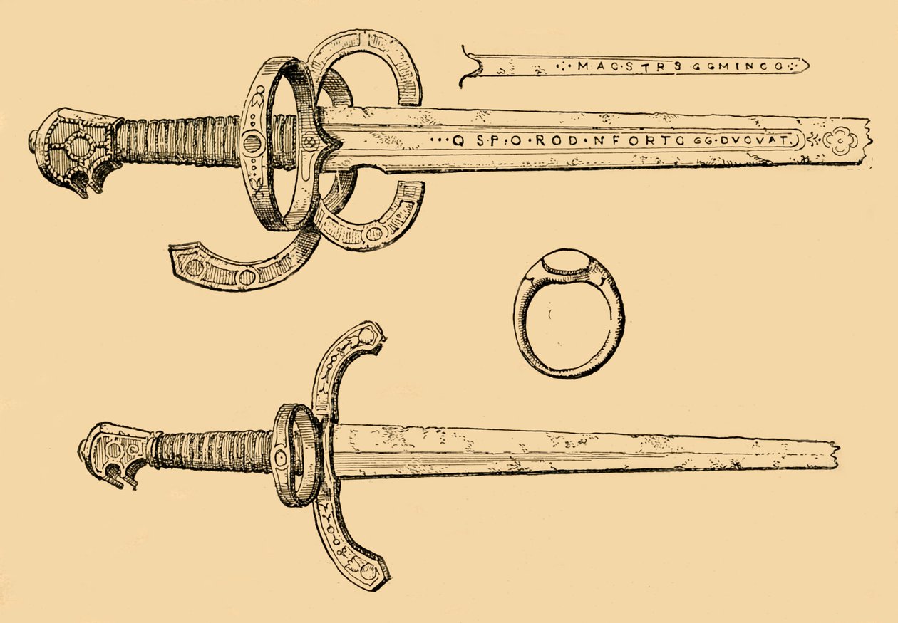 Épée, dague et anneau du roi Jacques IV, d