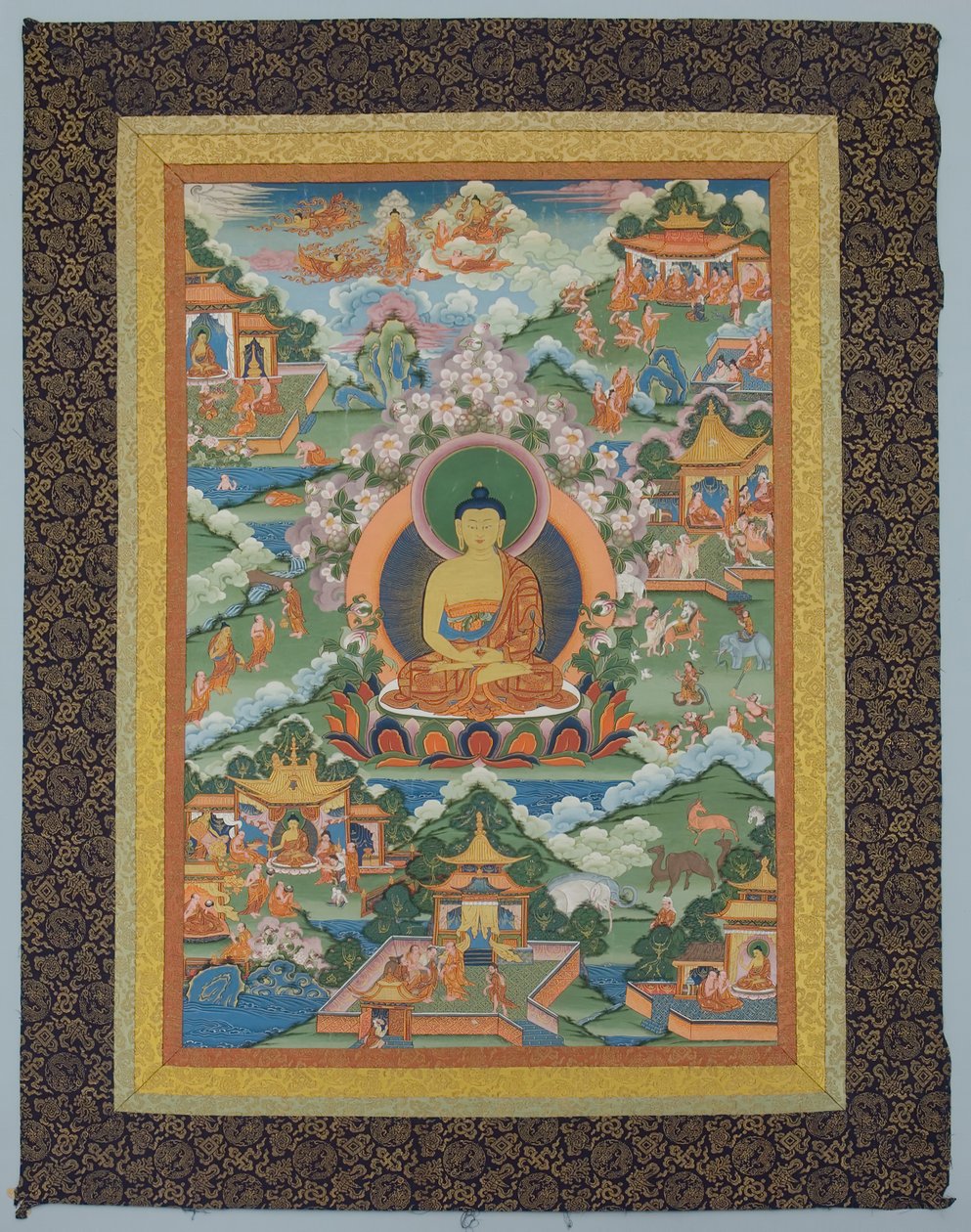Tangka avec Bouddha, XIXe siècle - Unbekannt