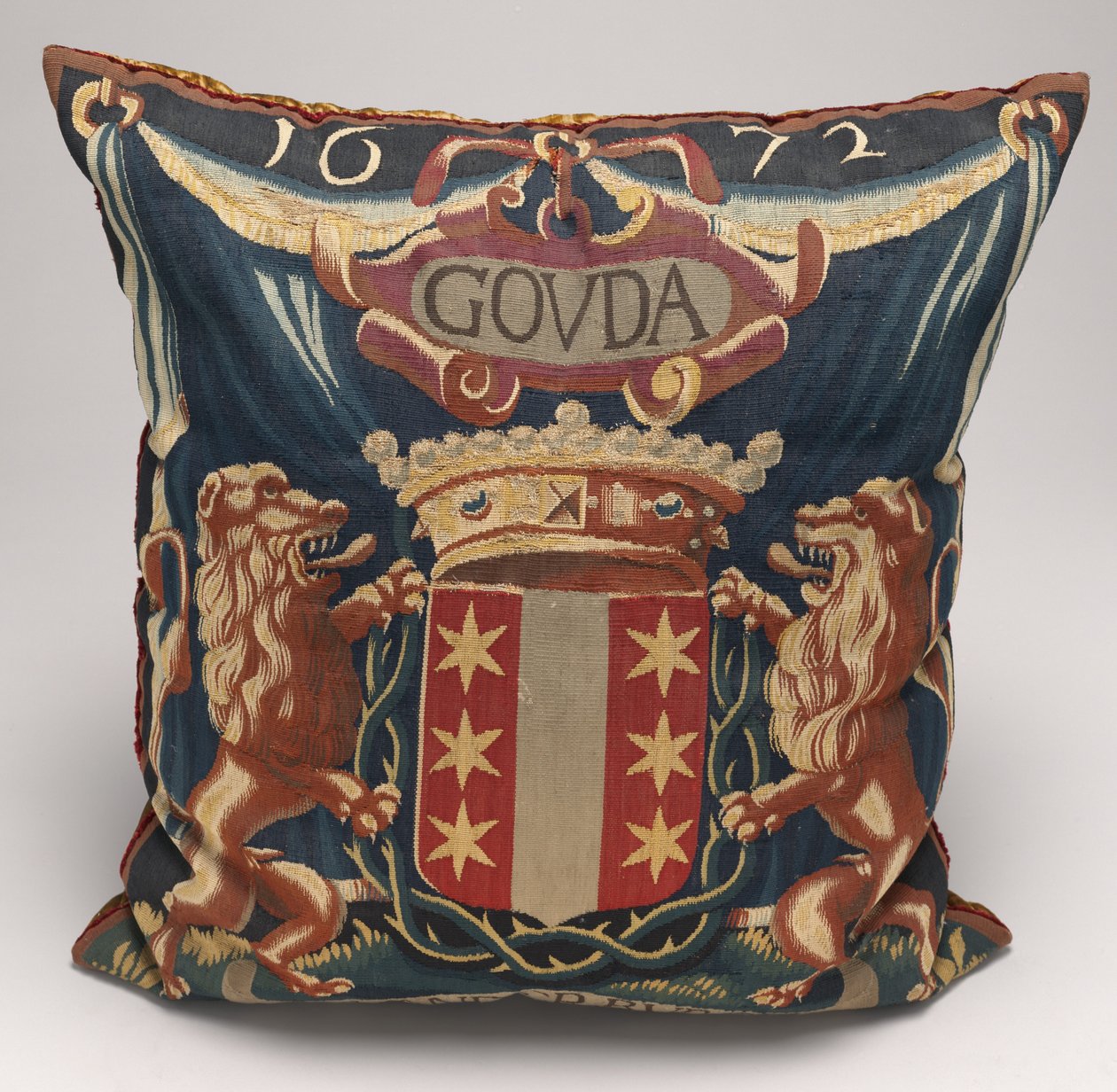Coussin recouvert de tapisserie, vers 1675-1725 - Unbekannt