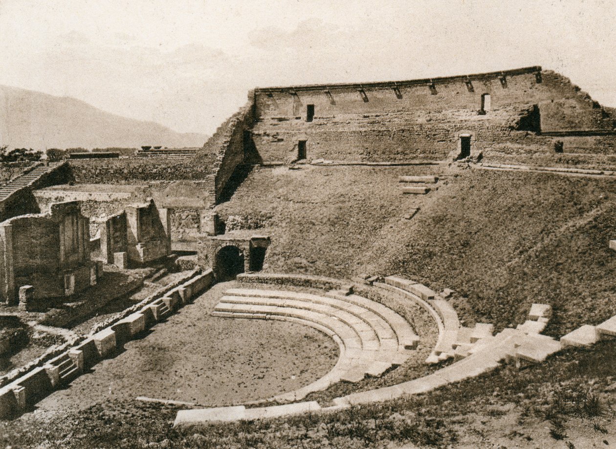 Teatro tragico, Pompéi, Italie, vers 1900 - Unbekannt