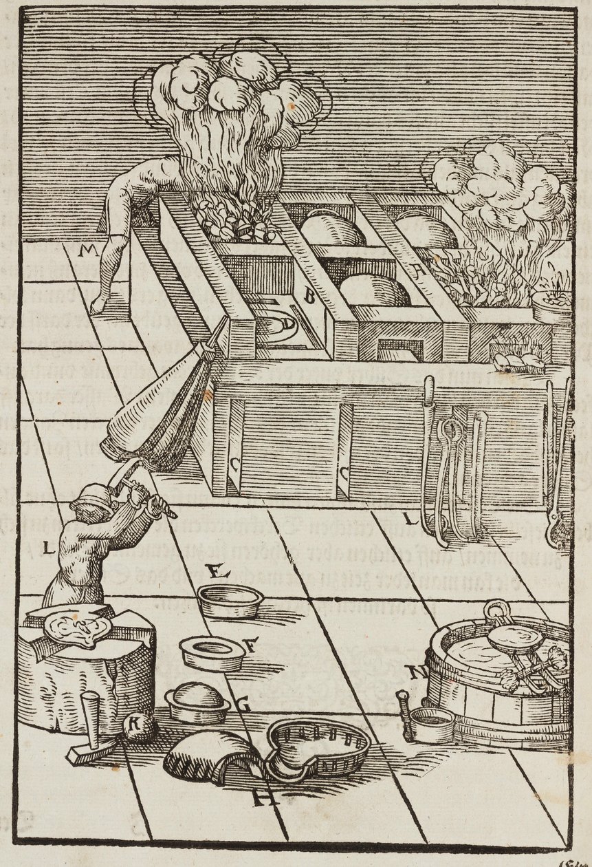 Technique et instruments pour chauffer le minerai d
