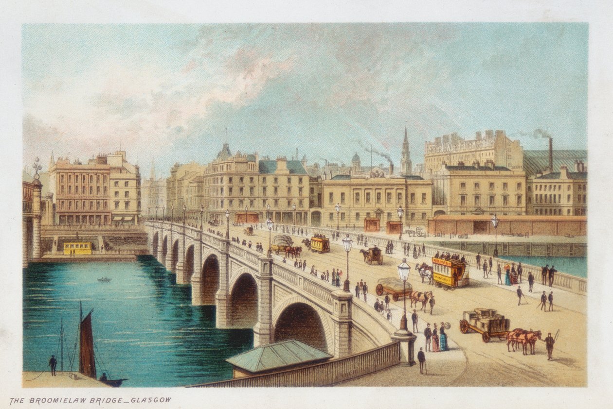 Pont de Telford sur la Clyde à Broomielaw, Glasgow, 1891 - Unbekannt