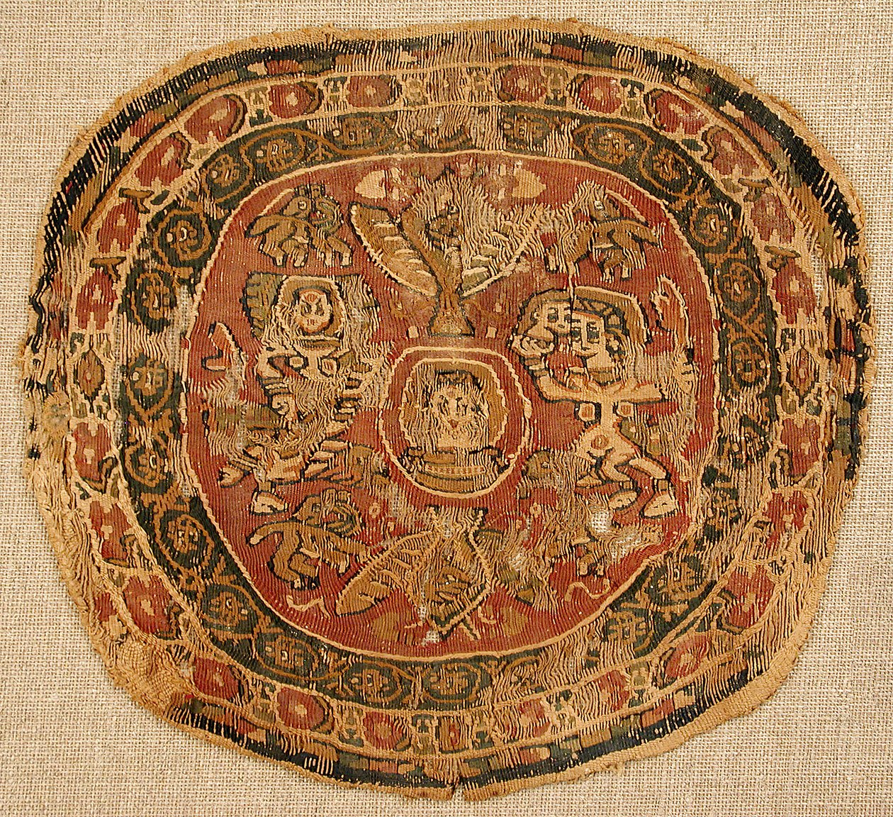 Fragment de textile, byzantin, 8e-9e siècle - Unbekannt