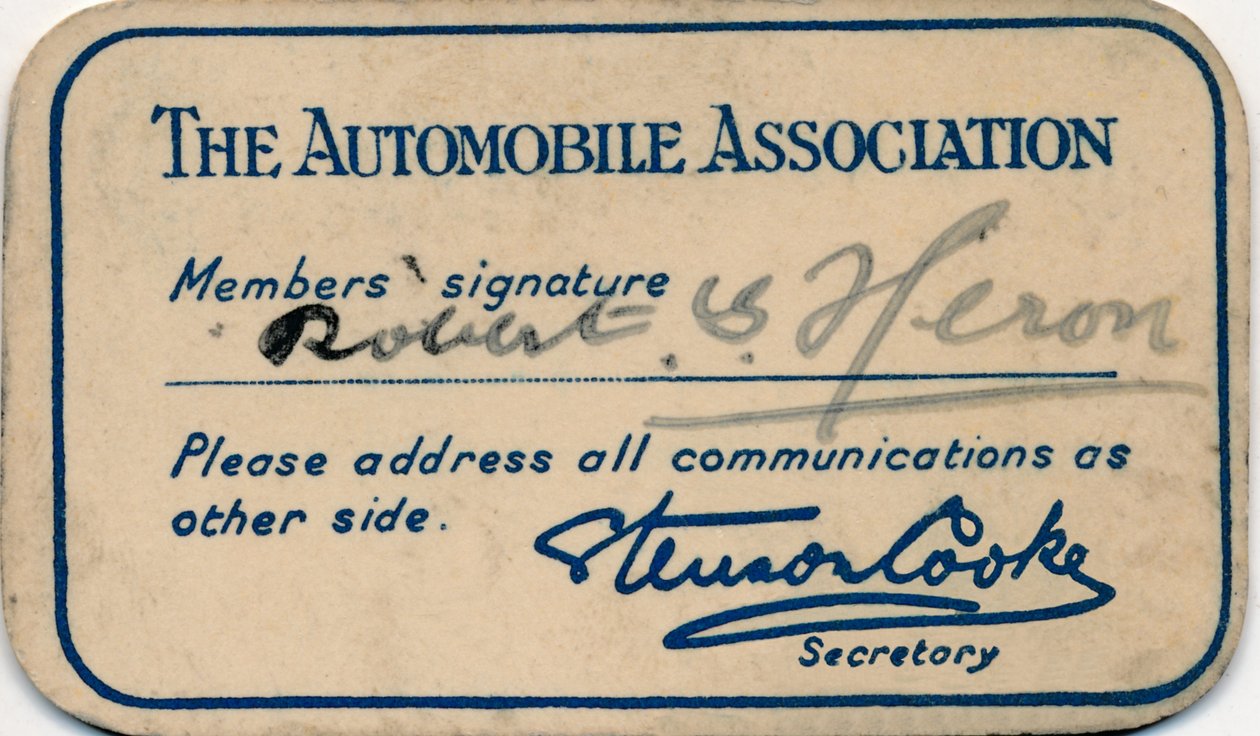 Association automobile : Carte de membre, 1936 - Unbekannt