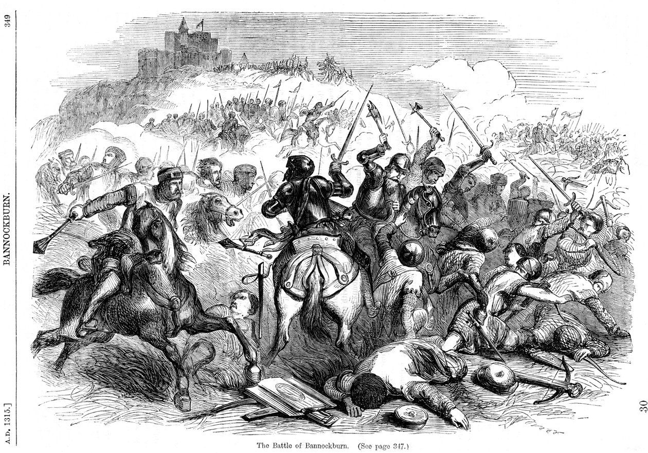La bataille de Bannockburn, 24 juin 1314 - Unbekannt