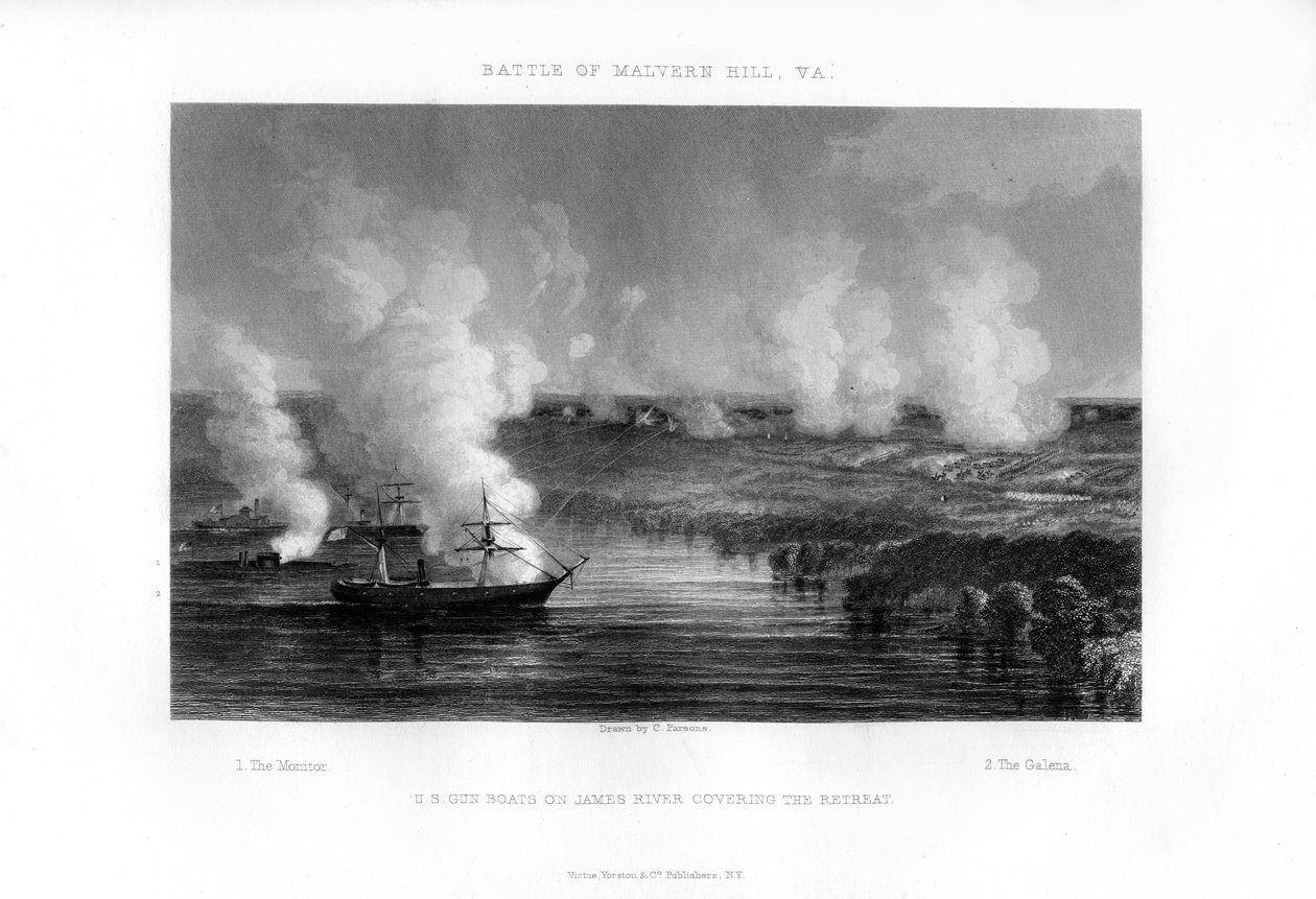 La bataille de Malvern Hill, Virginie, 1er juillet 1862, 1862-1867 - Unbekannt