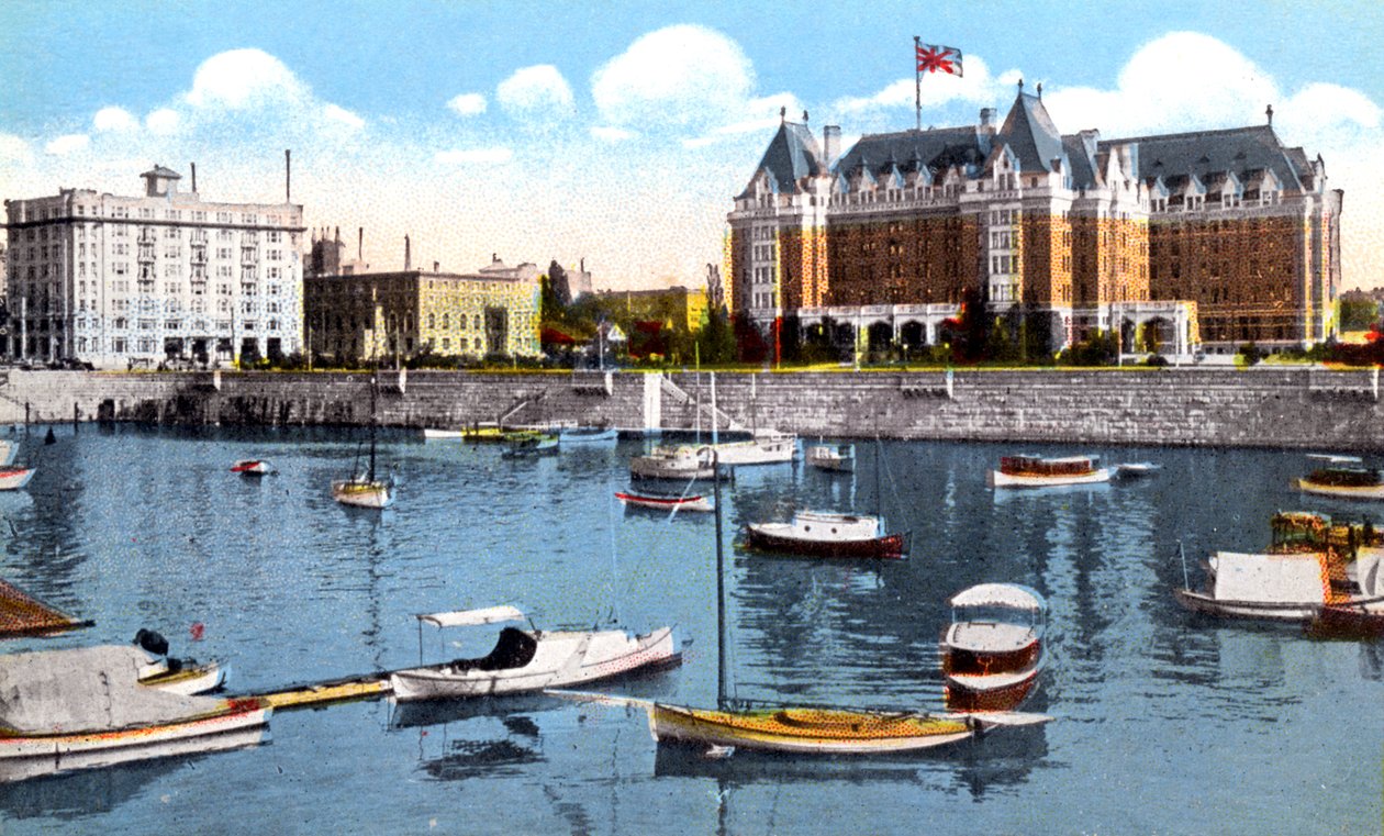 Le bâtiment Belmont, Union Club et Empress Hotel, Victoria, Colombie-Britannique, Canada, vers 1900 - Unbekannt