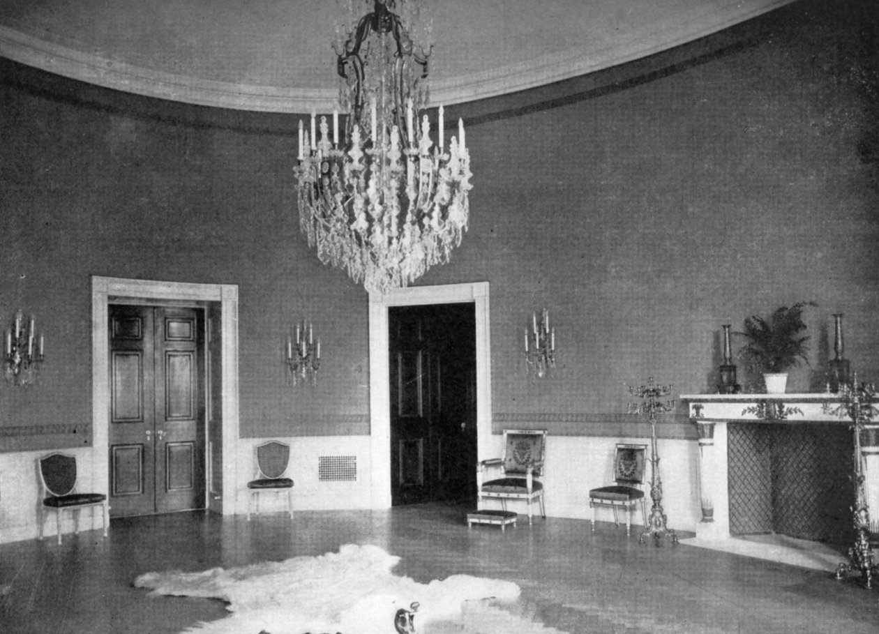 La salle bleue à la Maison Blanche, Washington DC, USA, 1908 - Unbekannt