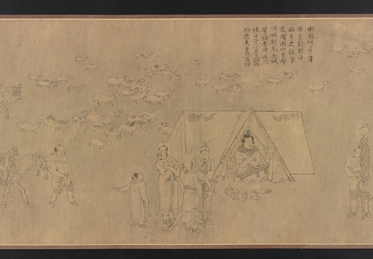 La Captivité de Cai Wenji, dynastie Ming, 14e-15e siècle - Unbekannt
