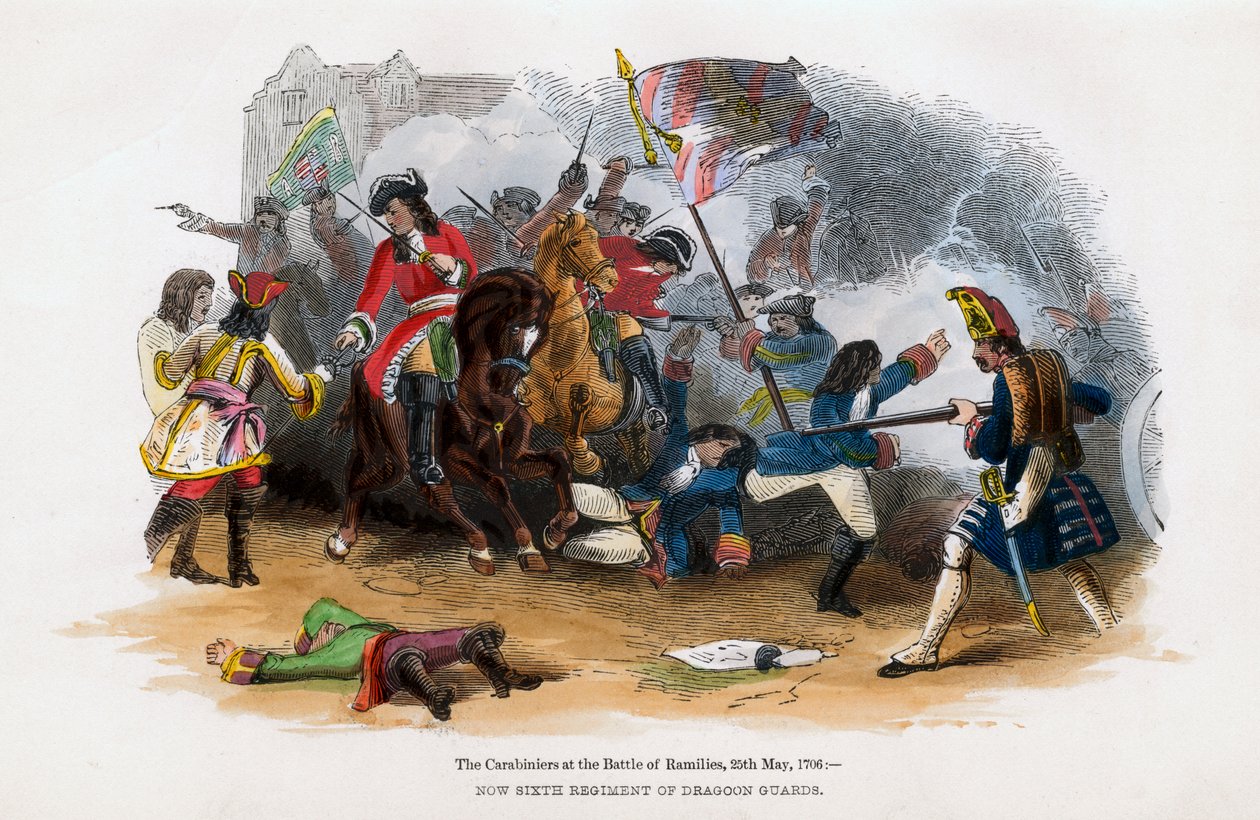 Les Carabiniers à la bataille de Ramillies, 23 mai 1706 - Unbekannt