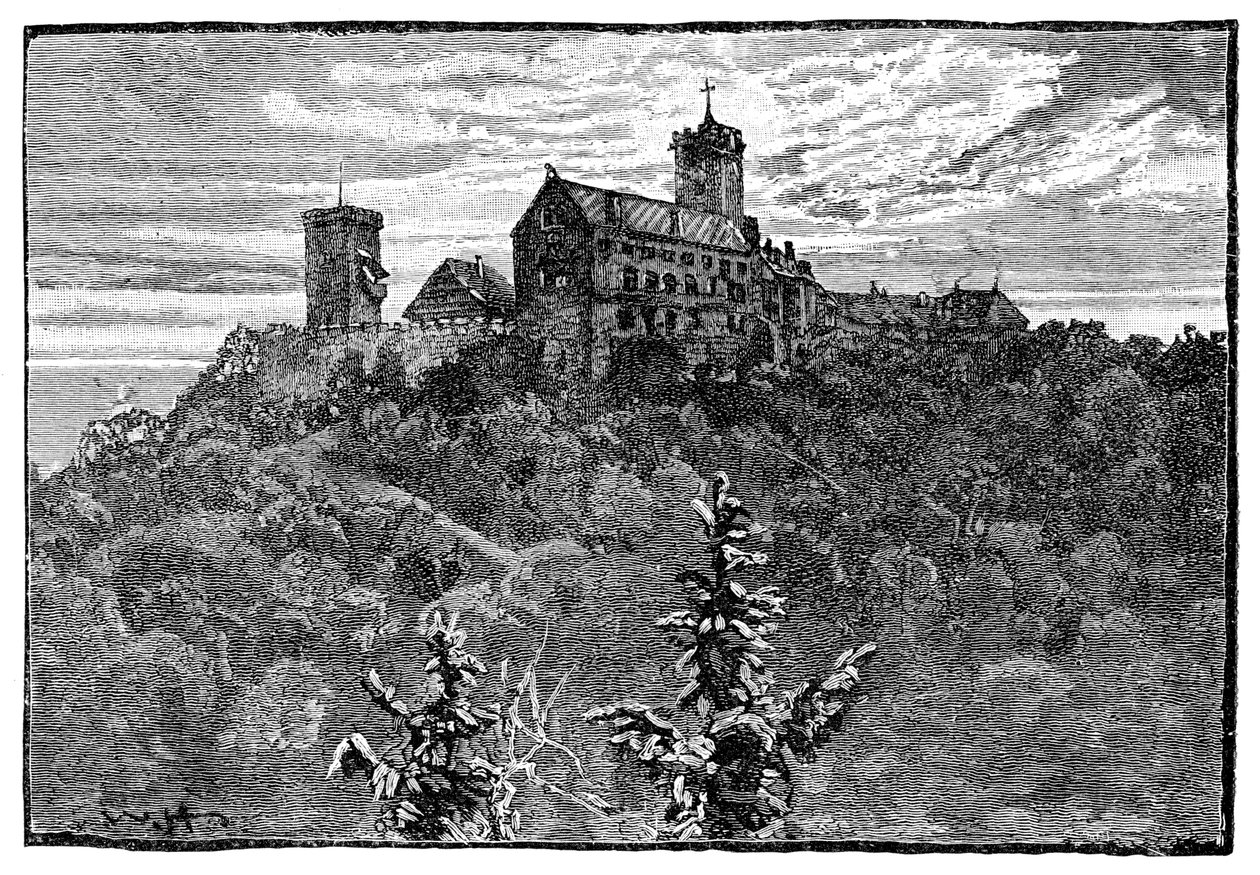 Le château de Wartburg, 1900 - Unbekannt