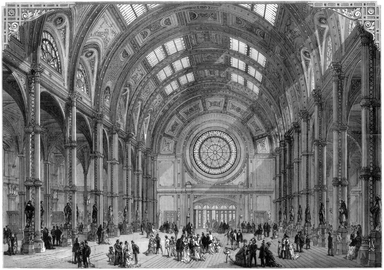 Le Hall Central, Alexandra Palace, Londres, 1875 - Unbekannt