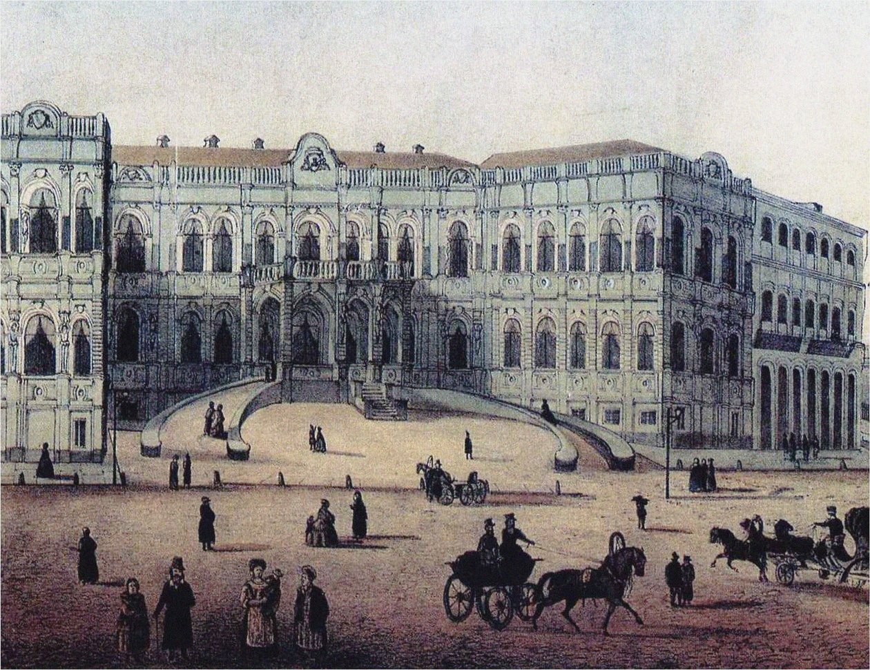 La maison Chertkov sur la rue Myasnitskaya à Moscou, années 1860 - Unbekannt