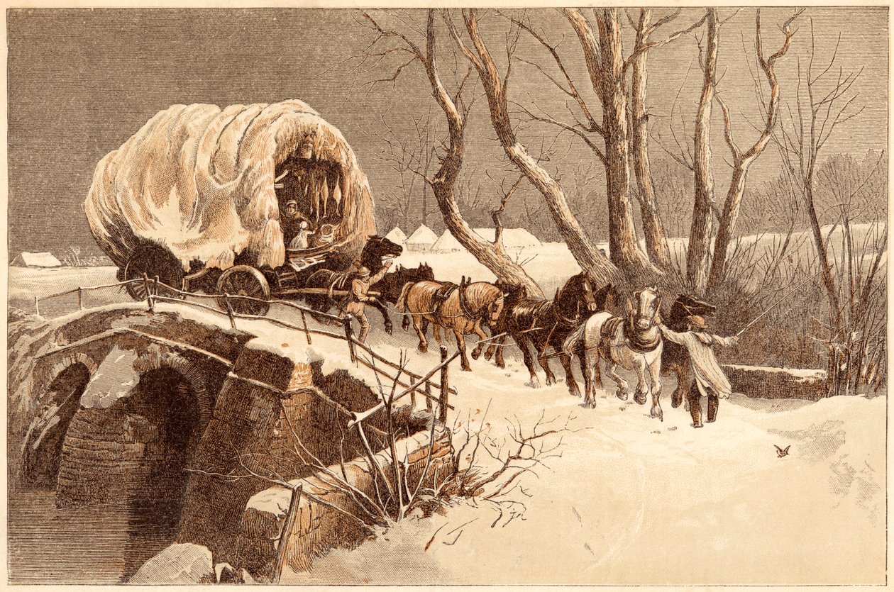 Le chariot de Noël, 1866 - Unbekannt