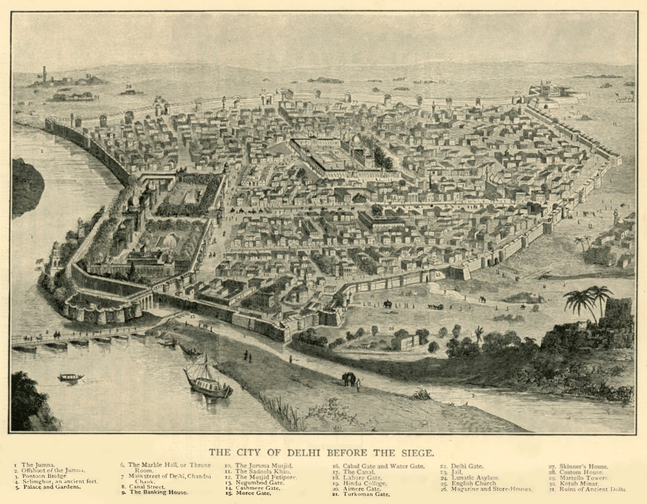 La ville de Delhi avant le siège, 1901 - Unbekannt