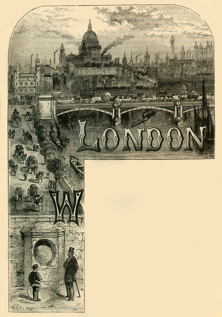 La ville de Londres, vers 1872 - Unbekannt