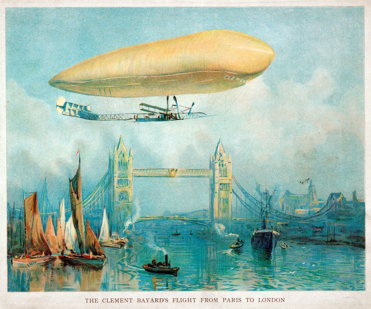 Le vol du Clement-Bayard de Paris à Londres, vers 1908 - Unbekannt