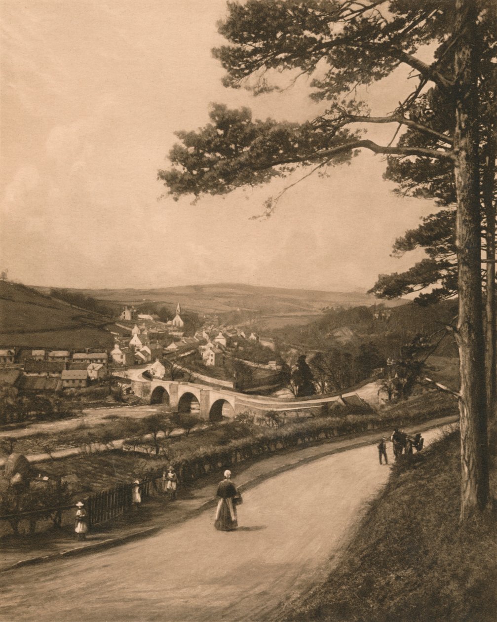 La Clyde à Kirkfieldbank, des Braes près de Lanark, 1902 - Unbekannt