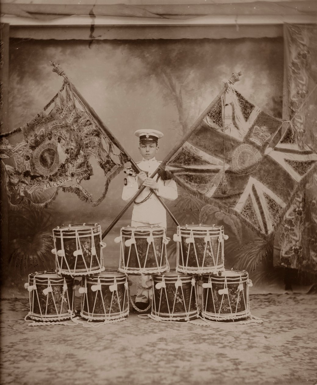 Les couleurs des 1er Royal Munster Fusiliers, Rangoon, Birmanie, 1913 - Unbekannt