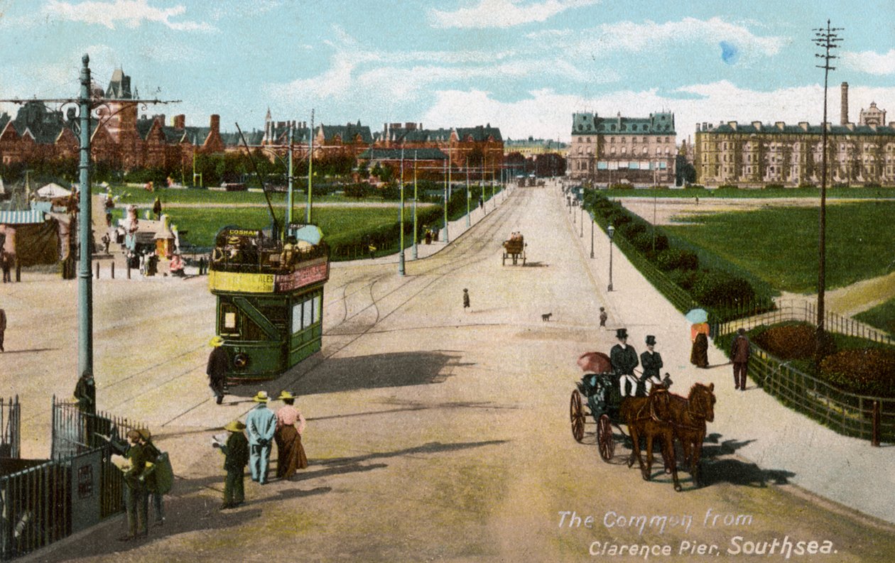 Le Commun depuis Clarence Pier, Southsea, Hampshire, vers 1904 - Unbekannt