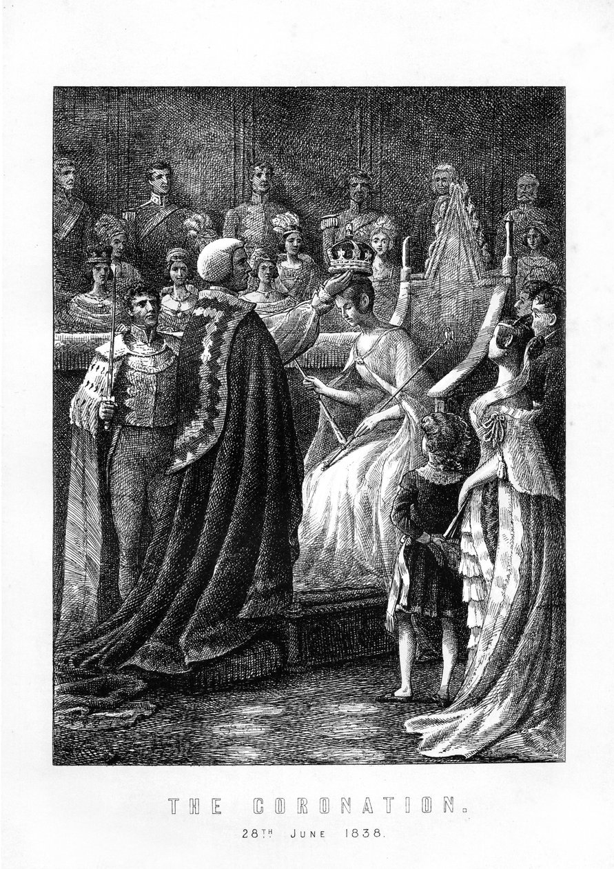 Le couronnement de la reine Victoria, abbaye de Westminster, Londres, 28 juin 1838, 1899 - Unbekannt