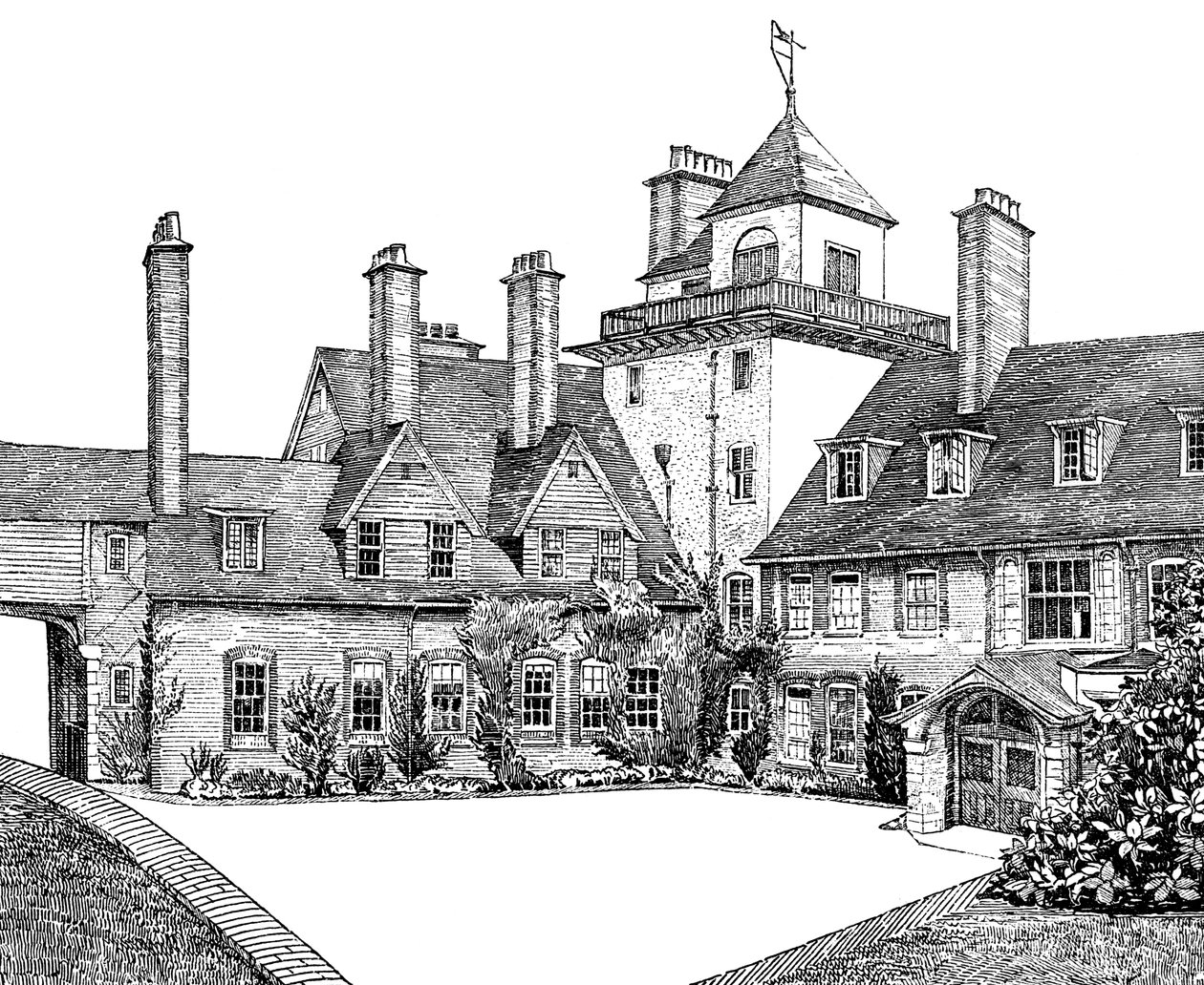 La cour, Standen, East Grinstead, 1900 - Unbekannt