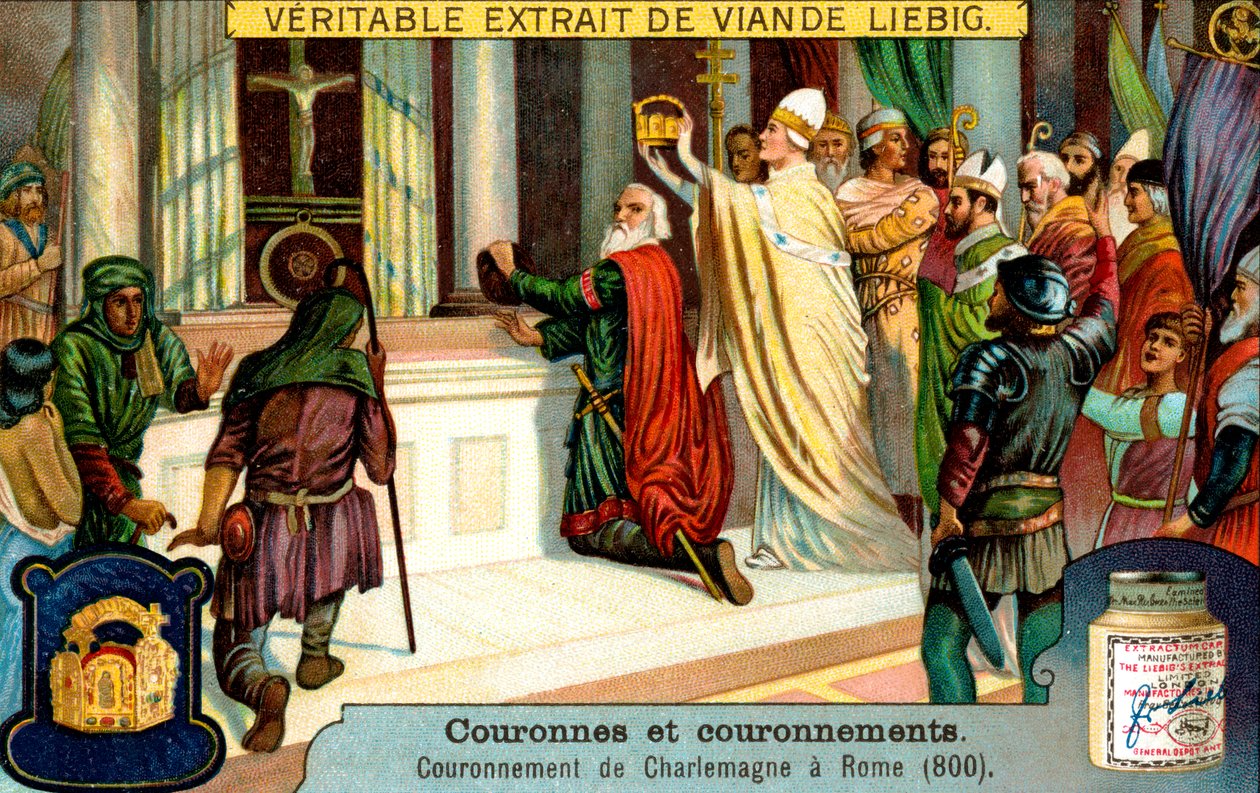 Couronnement de Charlemagne à Rome 800, vers 1900 - Unbekannt