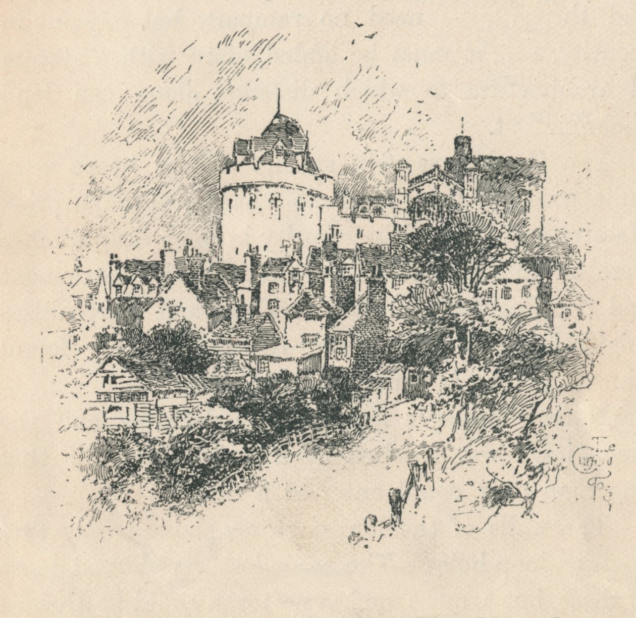 La tour du Couvre-feu, 1895 - Unbekannt