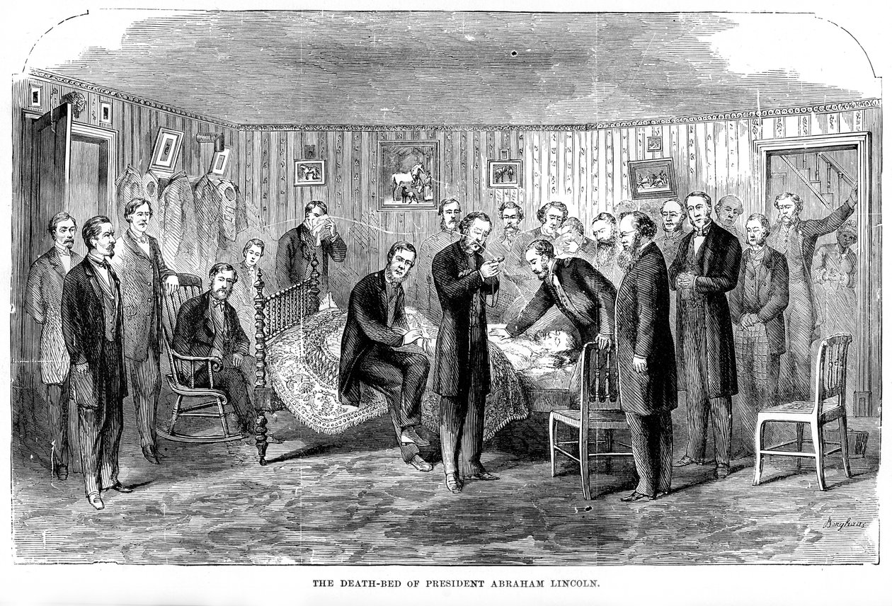 Le lit de mort du président Abraham Lincoln, 1865, 1872 - Unbekannt