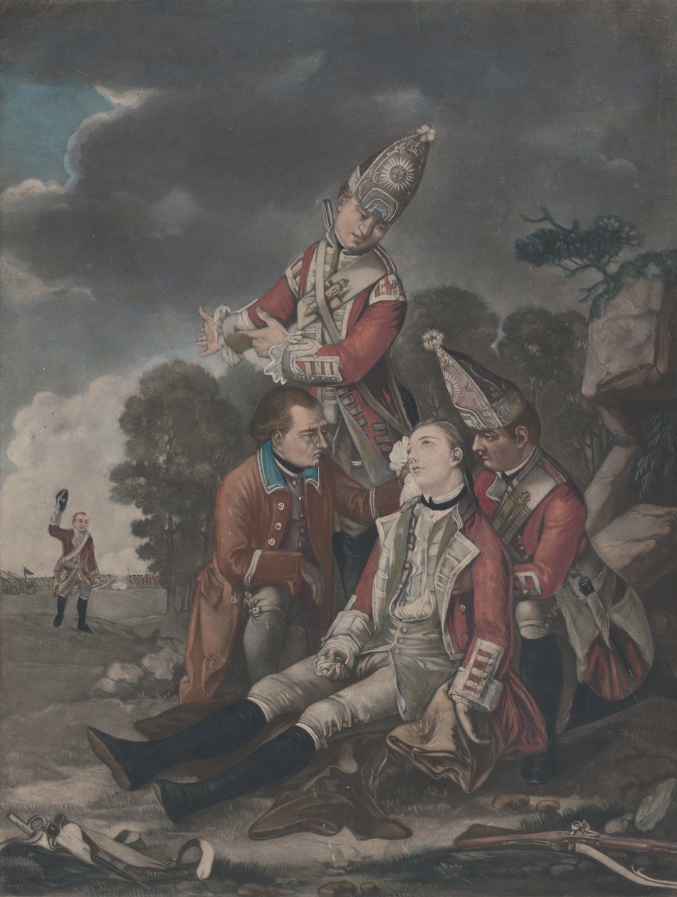 La mort du général Wolfe à Québec en septembre 1759, 10 octobre 1779 - Unbekannt