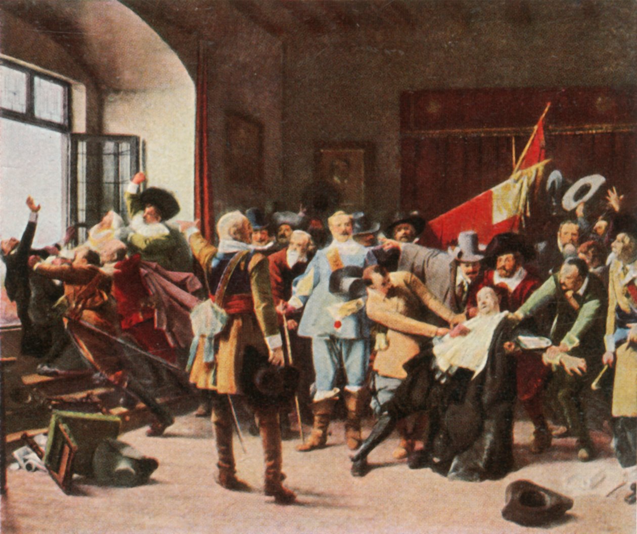 La Défenestration de Prague, 23 mai 1618 - Unbekannt