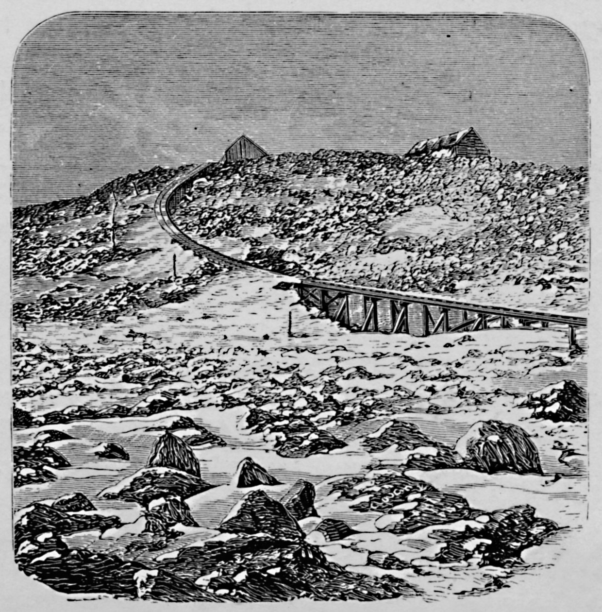 Le Dépôt et la Maison du Sommet, Mont Washington, 1883 - Unbekannt