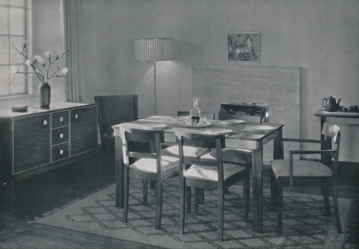 La salle à manger - meubles en noyer et sycomore, 1942 - Unbekannt