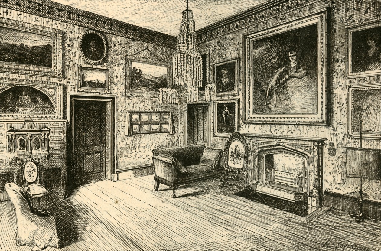 Le salon à Abbotsford, 1882 - Unbekannt