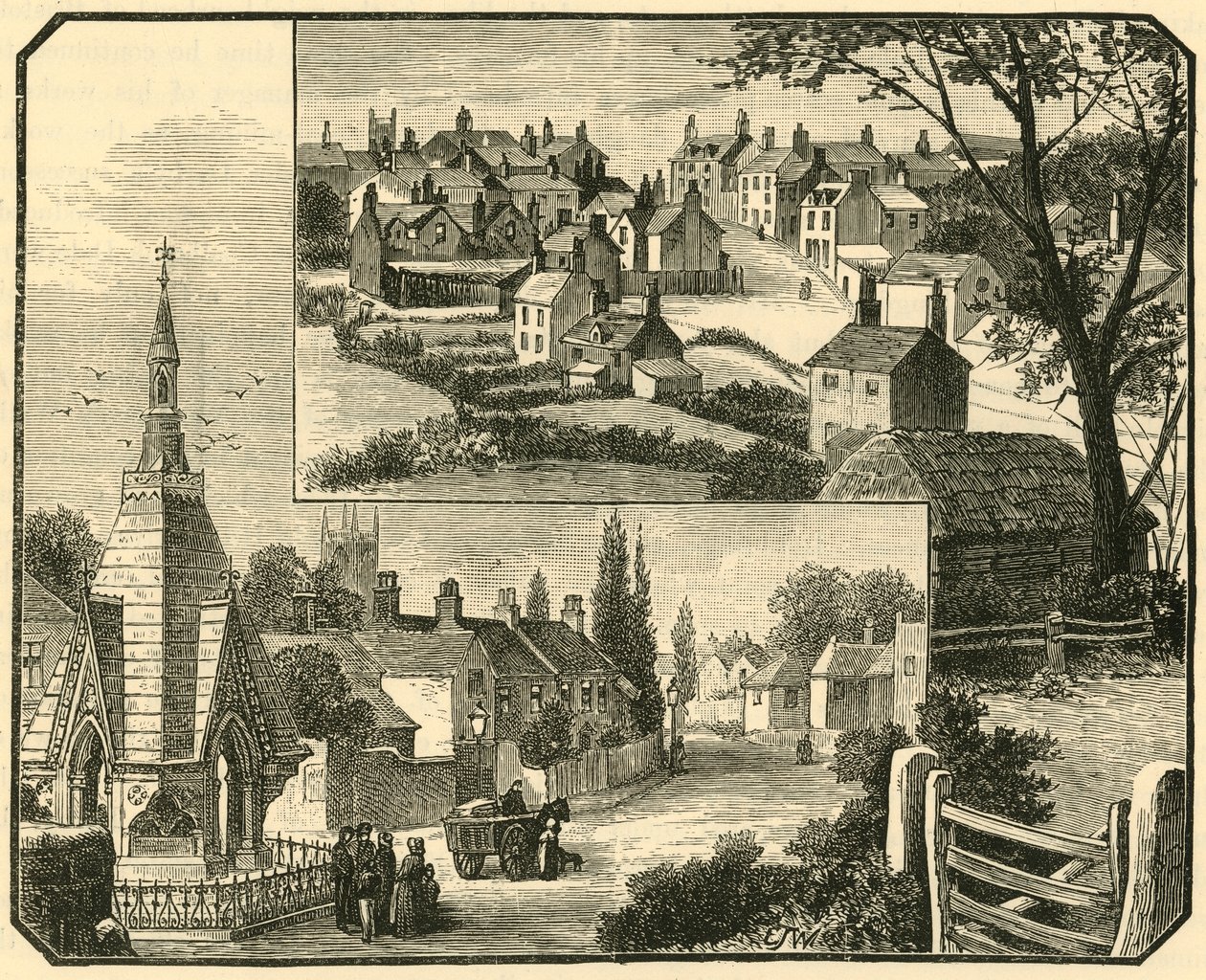 La Fontaine à boire. Rue à Broseley, 1898 - Unbekannt