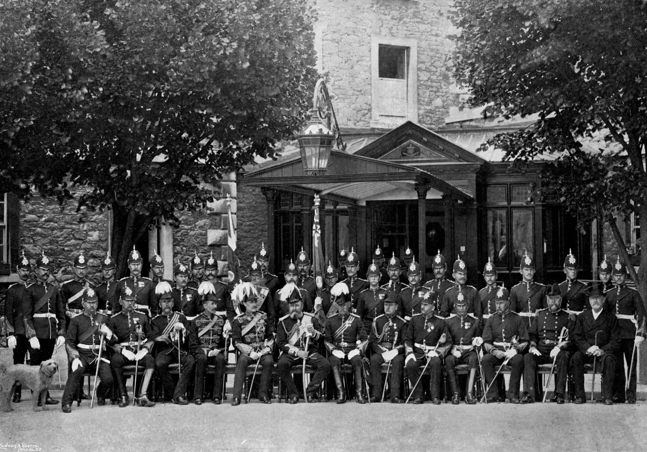Le duc de Saxe-Cobourg et Gotha et les officiers de la division de Plymouth, 1896 - Unbekannt